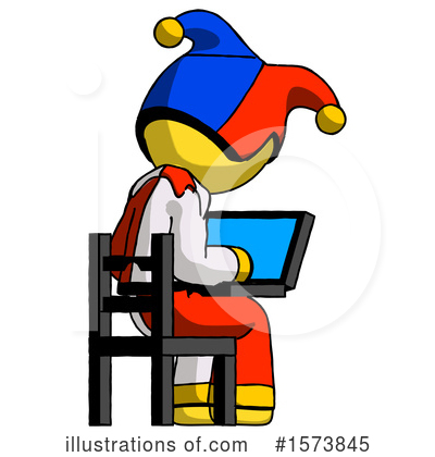 Royalty-Free (RF) Yellow Design Mascot Clipart Illustration by Leo Blanchette - Stock Sample #1573845
