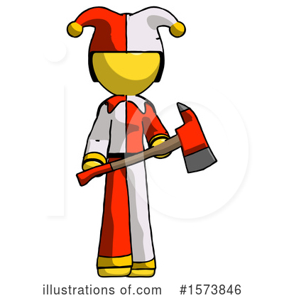 Royalty-Free (RF) Yellow Design Mascot Clipart Illustration by Leo Blanchette - Stock Sample #1573846