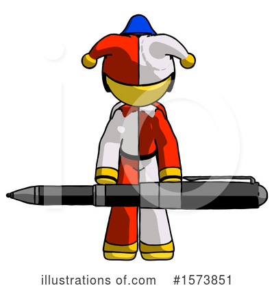 Royalty-Free (RF) Yellow Design Mascot Clipart Illustration by Leo Blanchette - Stock Sample #1573851
