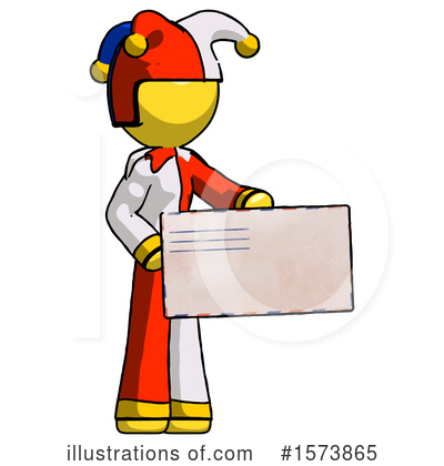 Royalty-Free (RF) Yellow Design Mascot Clipart Illustration by Leo Blanchette - Stock Sample #1573865