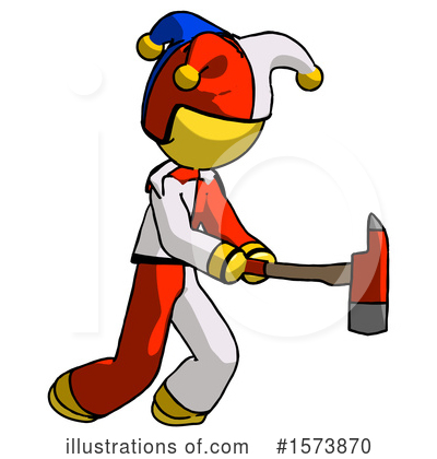 Royalty-Free (RF) Yellow Design Mascot Clipart Illustration by Leo Blanchette - Stock Sample #1573870