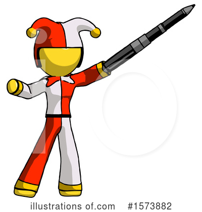 Royalty-Free (RF) Yellow Design Mascot Clipart Illustration by Leo Blanchette - Stock Sample #1573882