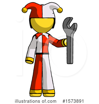 Royalty-Free (RF) Yellow Design Mascot Clipart Illustration by Leo Blanchette - Stock Sample #1573891
