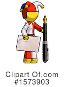 Yellow Design Mascot Clipart #1573903 by Leo Blanchette