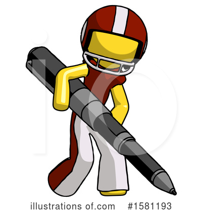 Royalty-Free (RF) Yellow Design Mascot Clipart Illustration by Leo Blanchette - Stock Sample #1581193