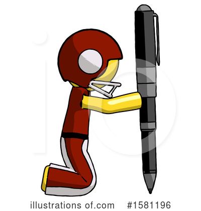 Royalty-Free (RF) Yellow Design Mascot Clipart Illustration by Leo Blanchette - Stock Sample #1581196