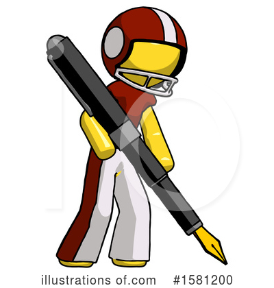 Royalty-Free (RF) Yellow Design Mascot Clipart Illustration by Leo Blanchette - Stock Sample #1581200