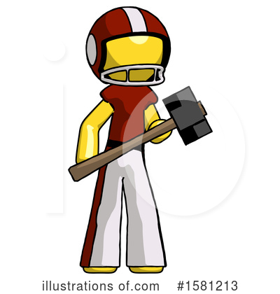 Royalty-Free (RF) Yellow Design Mascot Clipart Illustration by Leo Blanchette - Stock Sample #1581213