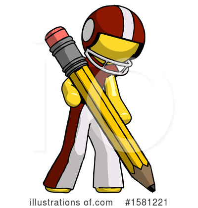 Royalty-Free (RF) Yellow Design Mascot Clipart Illustration by Leo Blanchette - Stock Sample #1581221