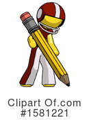 Yellow Design Mascot Clipart #1581221 by Leo Blanchette