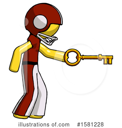 Royalty-Free (RF) Yellow Design Mascot Clipart Illustration by Leo Blanchette - Stock Sample #1581228