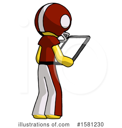 Royalty-Free (RF) Yellow Design Mascot Clipart Illustration by Leo Blanchette - Stock Sample #1581230