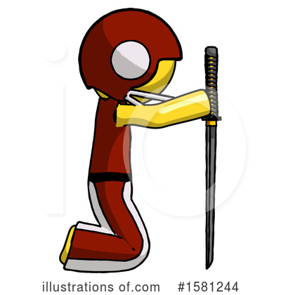 Royalty-Free (RF) Yellow Design Mascot Clipart Illustration by Leo Blanchette - Stock Sample #1581244