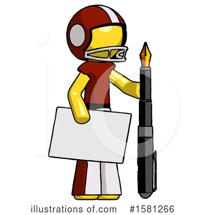 Royalty-Free (RF) Yellow Design Mascot Clipart Illustration by Leo Blanchette - Stock Sample #1581266