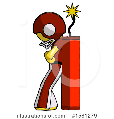 Royalty-Free (RF) Yellow Design Mascot Clipart Illustration by Leo Blanchette - Stock Sample #1581279