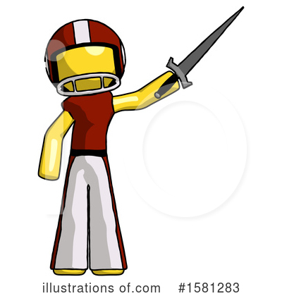 Royalty-Free (RF) Yellow Design Mascot Clipart Illustration by Leo Blanchette - Stock Sample #1581283