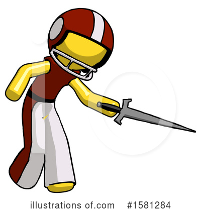 Royalty-Free (RF) Yellow Design Mascot Clipart Illustration by Leo Blanchette - Stock Sample #1581284