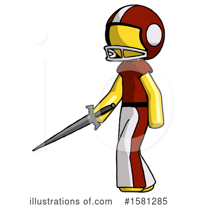 Royalty-Free (RF) Yellow Design Mascot Clipart Illustration by Leo Blanchette - Stock Sample #1581285