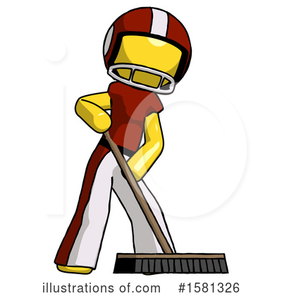 Royalty-Free (RF) Yellow Design Mascot Clipart Illustration by Leo Blanchette - Stock Sample #1581326