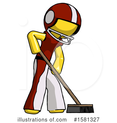 Royalty-Free (RF) Yellow Design Mascot Clipart Illustration by Leo Blanchette - Stock Sample #1581327
