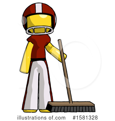 Royalty-Free (RF) Yellow Design Mascot Clipart Illustration by Leo Blanchette - Stock Sample #1581328