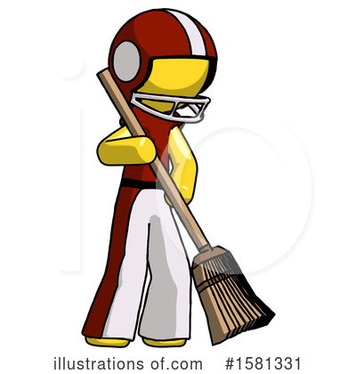 Royalty-Free (RF) Yellow Design Mascot Clipart Illustration by Leo Blanchette - Stock Sample #1581331