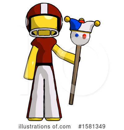 Royalty-Free (RF) Yellow Design Mascot Clipart Illustration by Leo Blanchette - Stock Sample #1581349
