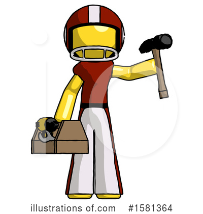 Royalty-Free (RF) Yellow Design Mascot Clipart Illustration by Leo Blanchette - Stock Sample #1581364