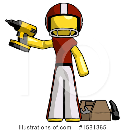 Royalty-Free (RF) Yellow Design Mascot Clipart Illustration by Leo Blanchette - Stock Sample #1581365