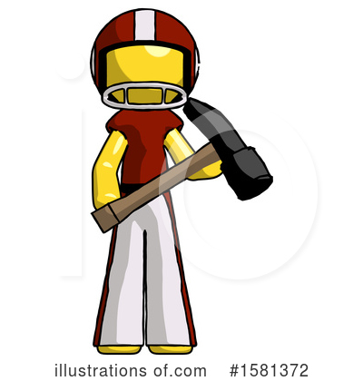 Royalty-Free (RF) Yellow Design Mascot Clipart Illustration by Leo Blanchette - Stock Sample #1581372
