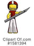 Yellow Design Mascot Clipart #1581394 by Leo Blanchette