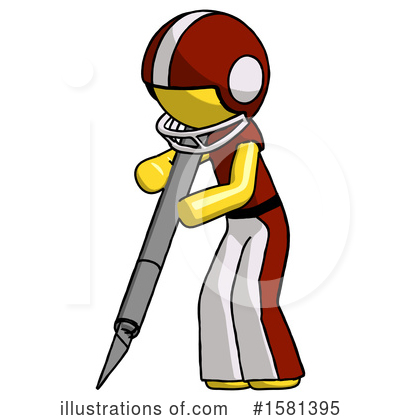 Royalty-Free (RF) Yellow Design Mascot Clipart Illustration by Leo Blanchette - Stock Sample #1581395