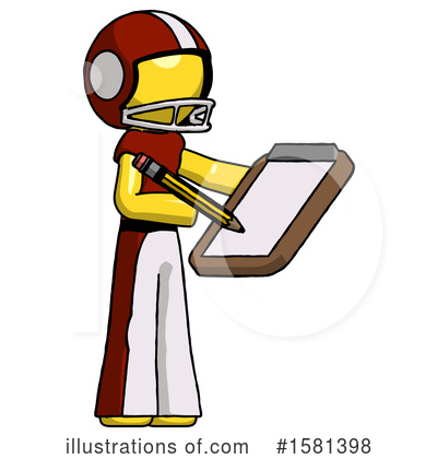 Royalty-Free (RF) Yellow Design Mascot Clipart Illustration by Leo Blanchette - Stock Sample #1581398