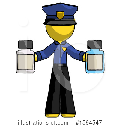 Royalty-Free (RF) Yellow Design Mascot Clipart Illustration by Leo Blanchette - Stock Sample #1594547