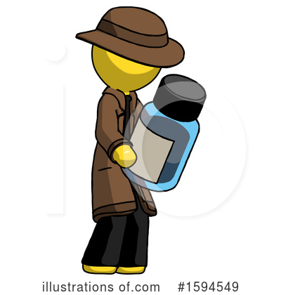 Royalty-Free (RF) Yellow Design Mascot Clipart Illustration by Leo Blanchette - Stock Sample #1594549