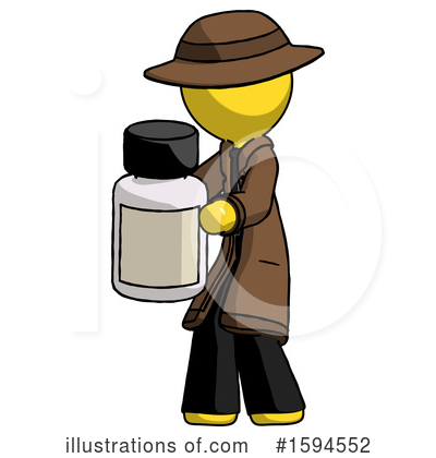 Royalty-Free (RF) Yellow Design Mascot Clipart Illustration by Leo Blanchette - Stock Sample #1594552