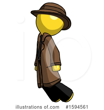 Royalty-Free (RF) Yellow Design Mascot Clipart Illustration by Leo Blanchette - Stock Sample #1594561