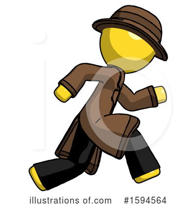 Royalty-Free (RF) Yellow Design Mascot Clipart Illustration by Leo Blanchette - Stock Sample #1594564