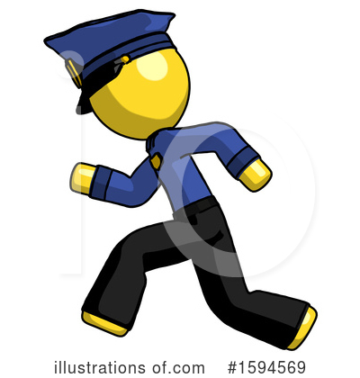 Royalty-Free (RF) Yellow Design Mascot Clipart Illustration by Leo Blanchette - Stock Sample #1594569