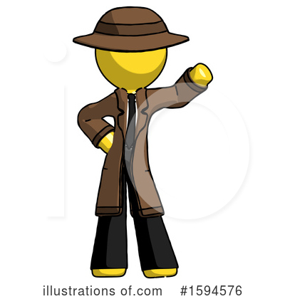 Royalty-Free (RF) Yellow Design Mascot Clipart Illustration by Leo Blanchette - Stock Sample #1594576
