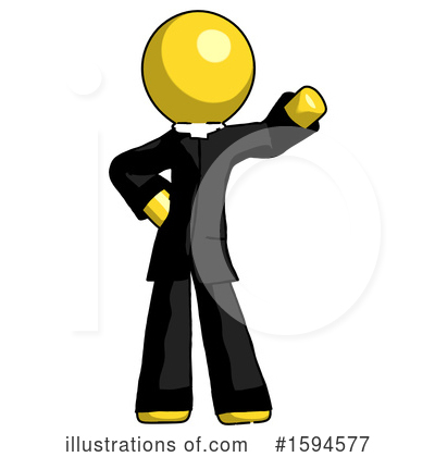 Royalty-Free (RF) Yellow Design Mascot Clipart Illustration by Leo Blanchette - Stock Sample #1594577