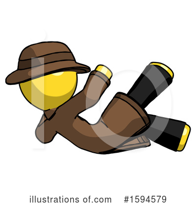 Royalty-Free (RF) Yellow Design Mascot Clipart Illustration by Leo Blanchette - Stock Sample #1594579