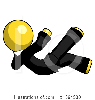 Royalty-Free (RF) Yellow Design Mascot Clipart Illustration by Leo Blanchette - Stock Sample #1594580