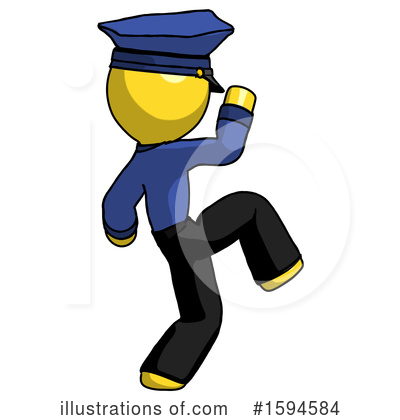 Royalty-Free (RF) Yellow Design Mascot Clipart Illustration by Leo Blanchette - Stock Sample #1594584