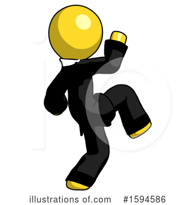 Royalty-Free (RF) Yellow Design Mascot Clipart Illustration by Leo Blanchette - Stock Sample #1594586