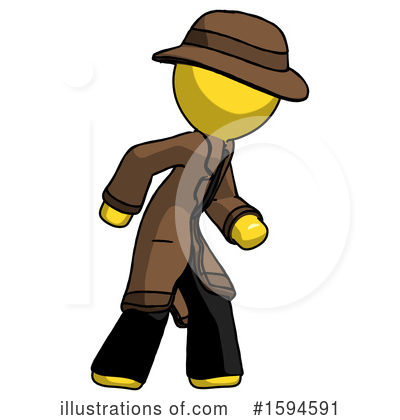 Royalty-Free (RF) Yellow Design Mascot Clipart Illustration by Leo Blanchette - Stock Sample #1594591