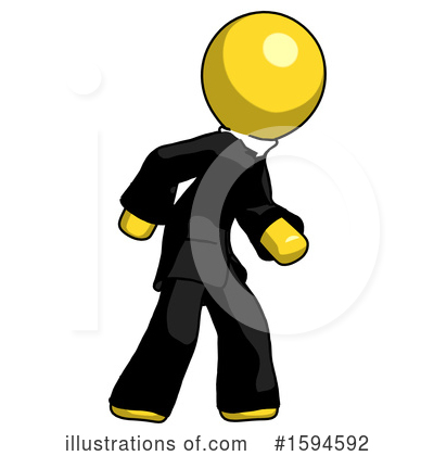 Royalty-Free (RF) Yellow Design Mascot Clipart Illustration by Leo Blanchette - Stock Sample #1594592