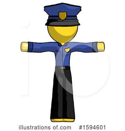 Royalty-Free (RF) Yellow Design Mascot Clipart Illustration by Leo Blanchette - Stock Sample #1594601