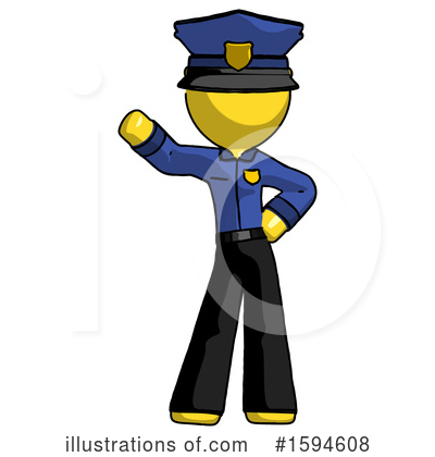 Royalty-Free (RF) Yellow Design Mascot Clipart Illustration by Leo Blanchette - Stock Sample #1594608