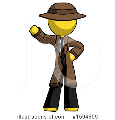Royalty-Free (RF) Yellow Design Mascot Clipart Illustration by Leo Blanchette - Stock Sample #1594609